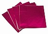 FUSCHIA - 8 X 8 Candy Wrapper FOIL Sheets (Qty 500) HEAVY DUTY